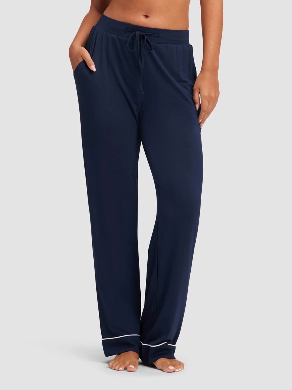 Cozy Earth Women's Bamboo Stretch-Knit navy Pajama Pant sz XS
